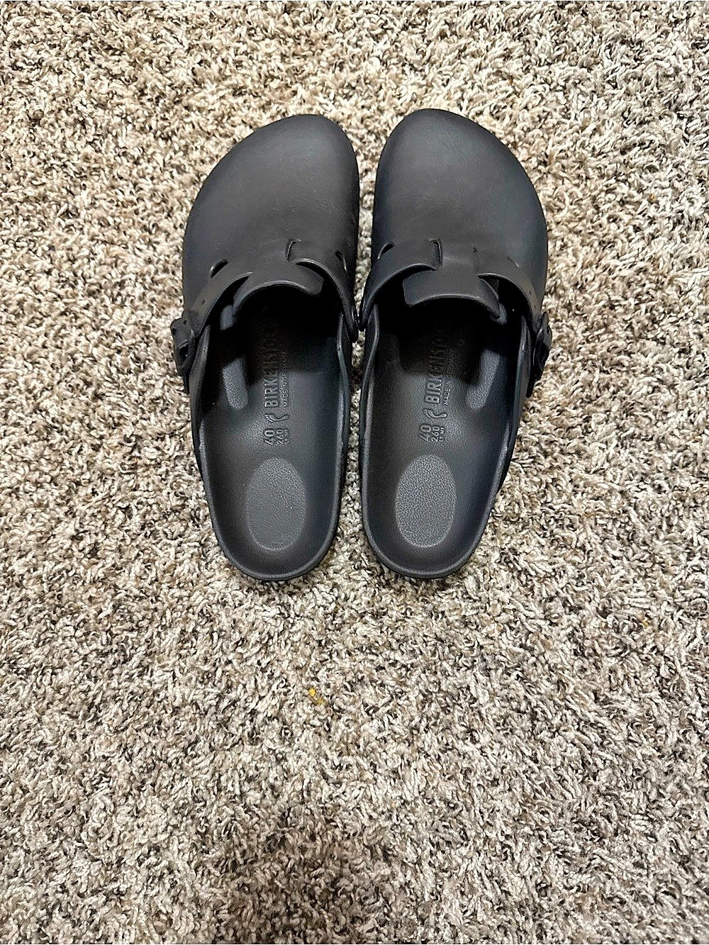 Birkenstock Boston Black Mules